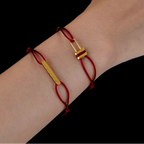 The Cube bracelet worn on the wrist