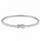 The Tennis Silver — OWYD 925 sterling silver tennis bracelet with moissanite